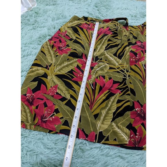 INTRIGING THREADS Floral Knee-Length Wrap Skirt With Attached Sash, Size 6 - Picture 5 of 8